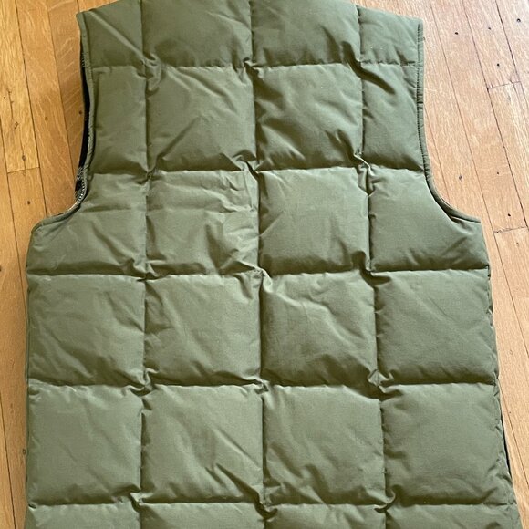 LL Bean Men's Vest With Downtex Flannel Lining Size Small - Picture 5 of 5